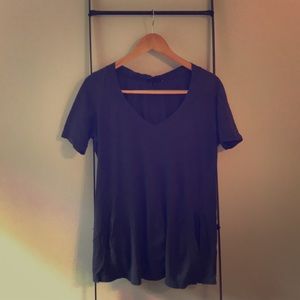 Anthropologie Short Sleeve V-Neck Tee w/ Pockets